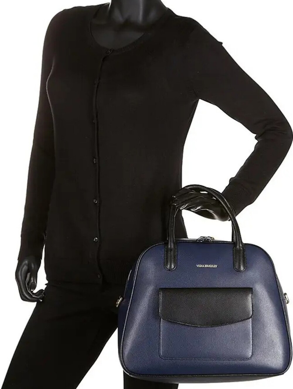 New Vera Bradley Leather Bag Navy/Black